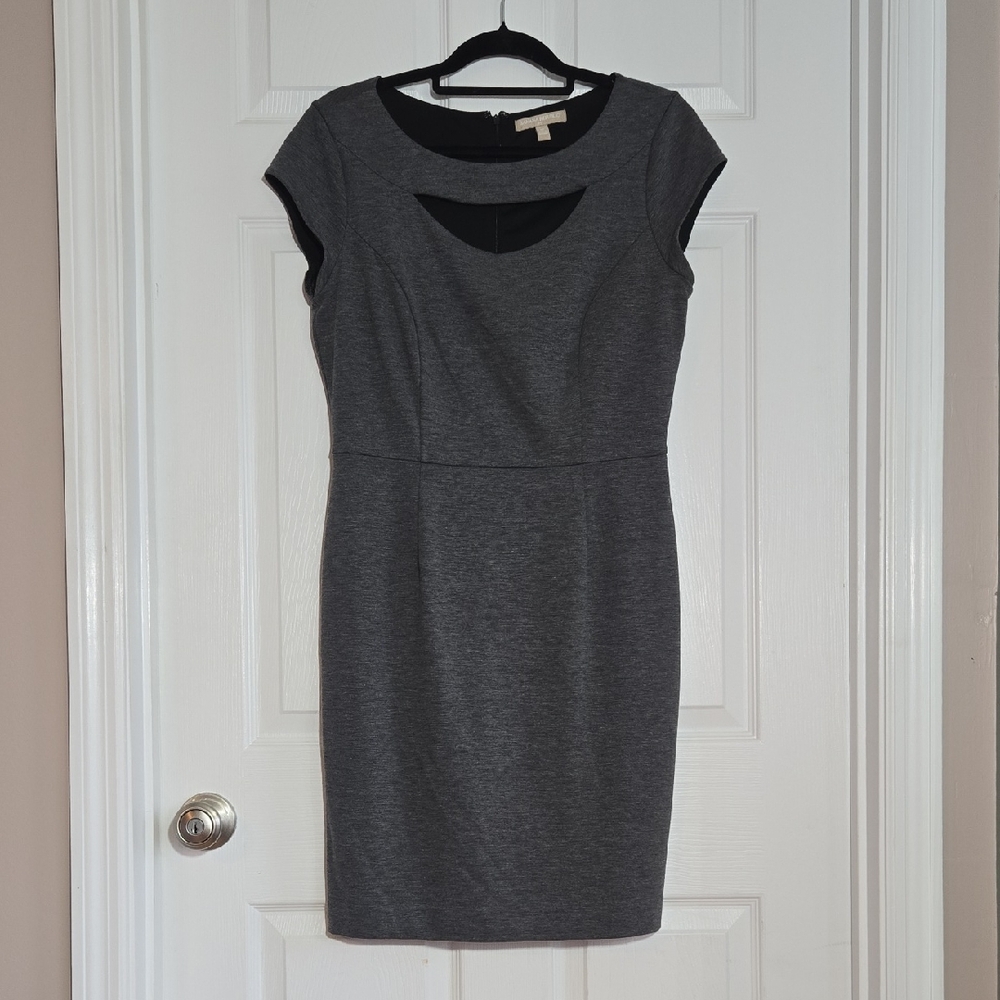 Banana Republic Charcoal Cap Sleeve Mini Dress Size 10